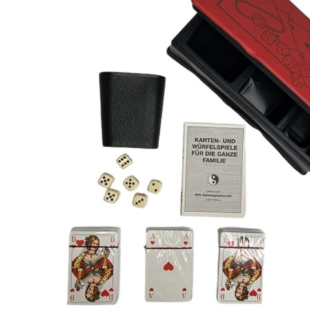 Karten und Würfel Spiele Set