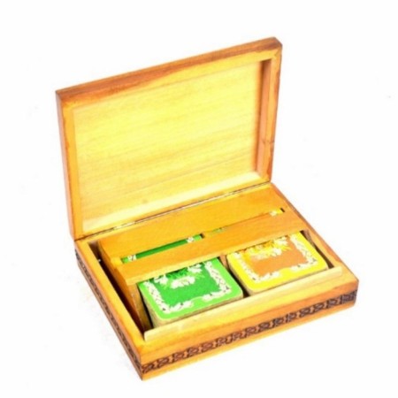 Ahşap Kutulu Vintage İskambil Kağıdı