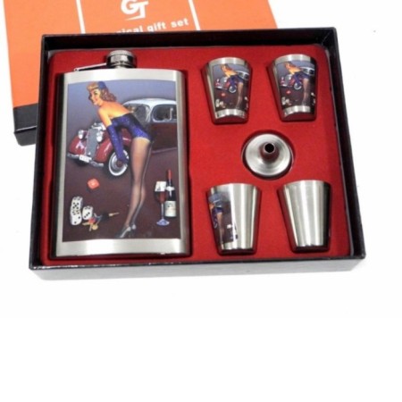 Pin-up Girl Shot Bardaklı Matara Seti