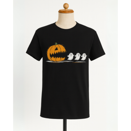 Cadılar Bayramı Pac-Man Temalı Unisex Tişört