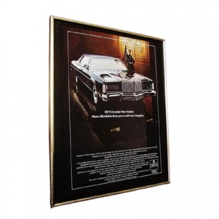 1977 Chrysler New Yorker Afişi Çerçeveli