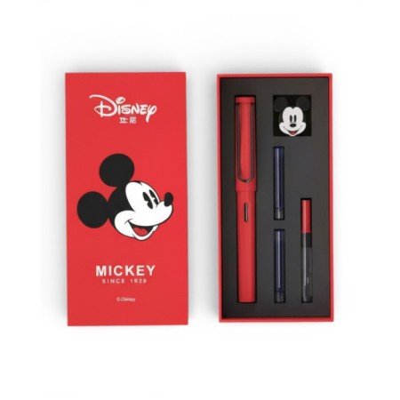 Disney Mickey Mouse Kırmızı Dolma Kalem Seti